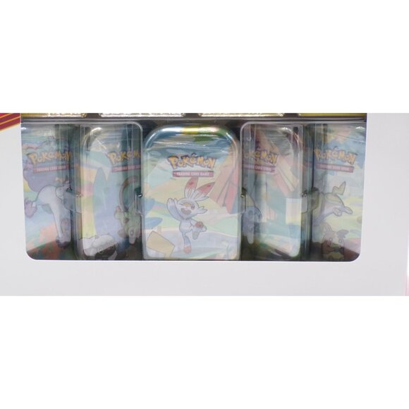 Pokémon TCG 5-Pack Galar Pals Mini Tin Set Evolving Skies & Brillant Stars! - Picture 3 of 5